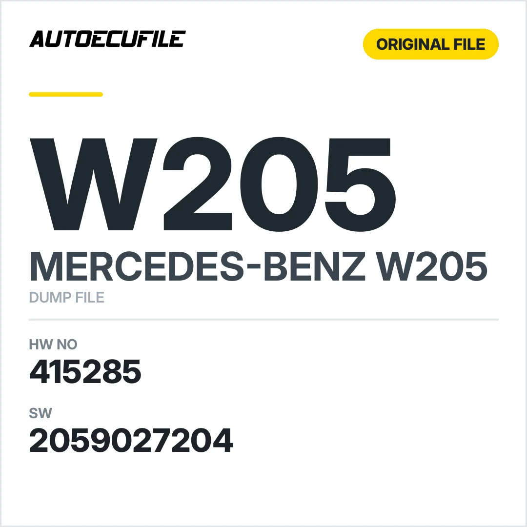 MERCEDES W205 SCCM MRM 415285 2059027204 DUMP
