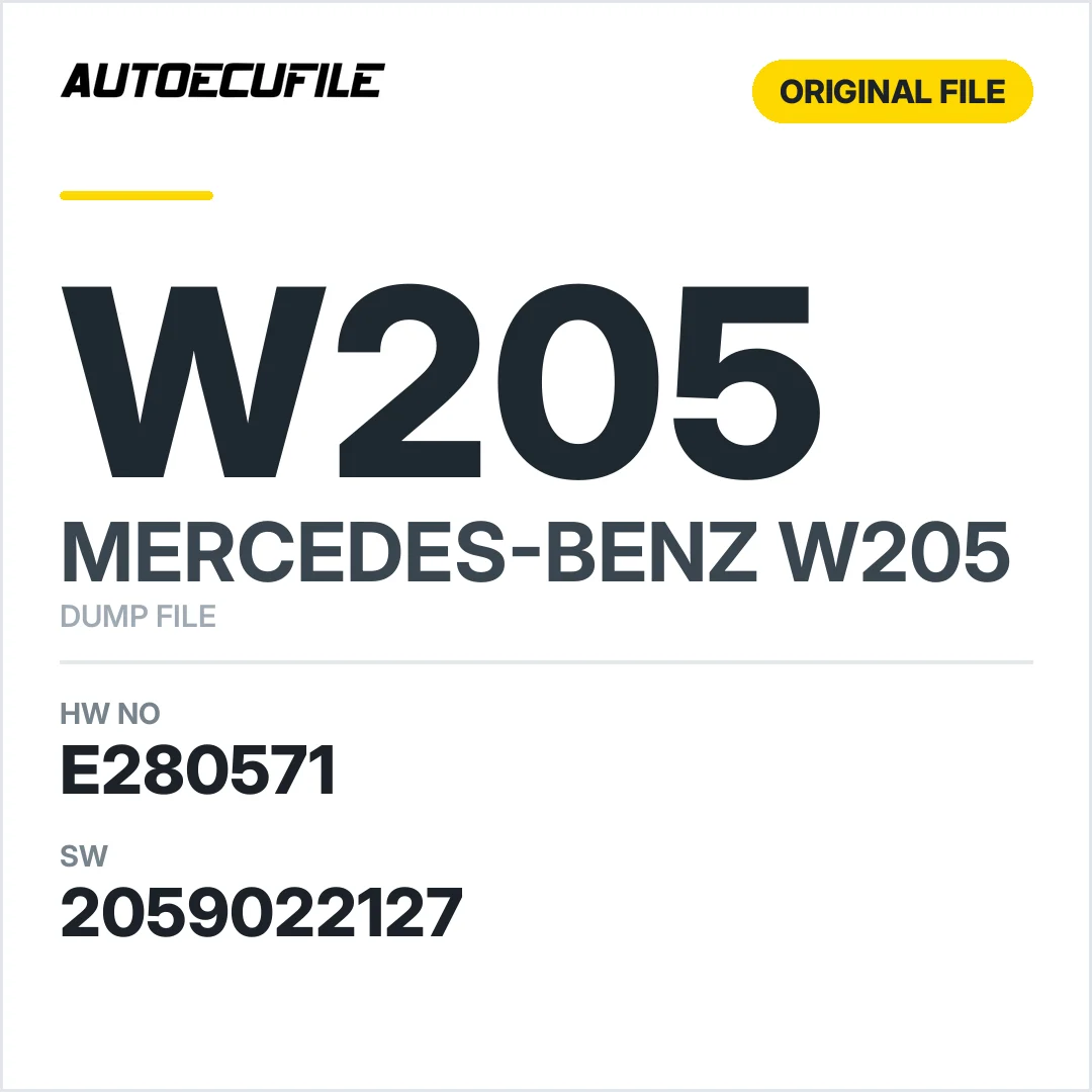 MERCEDES W205 MRM E280571 2059022127 DUMP