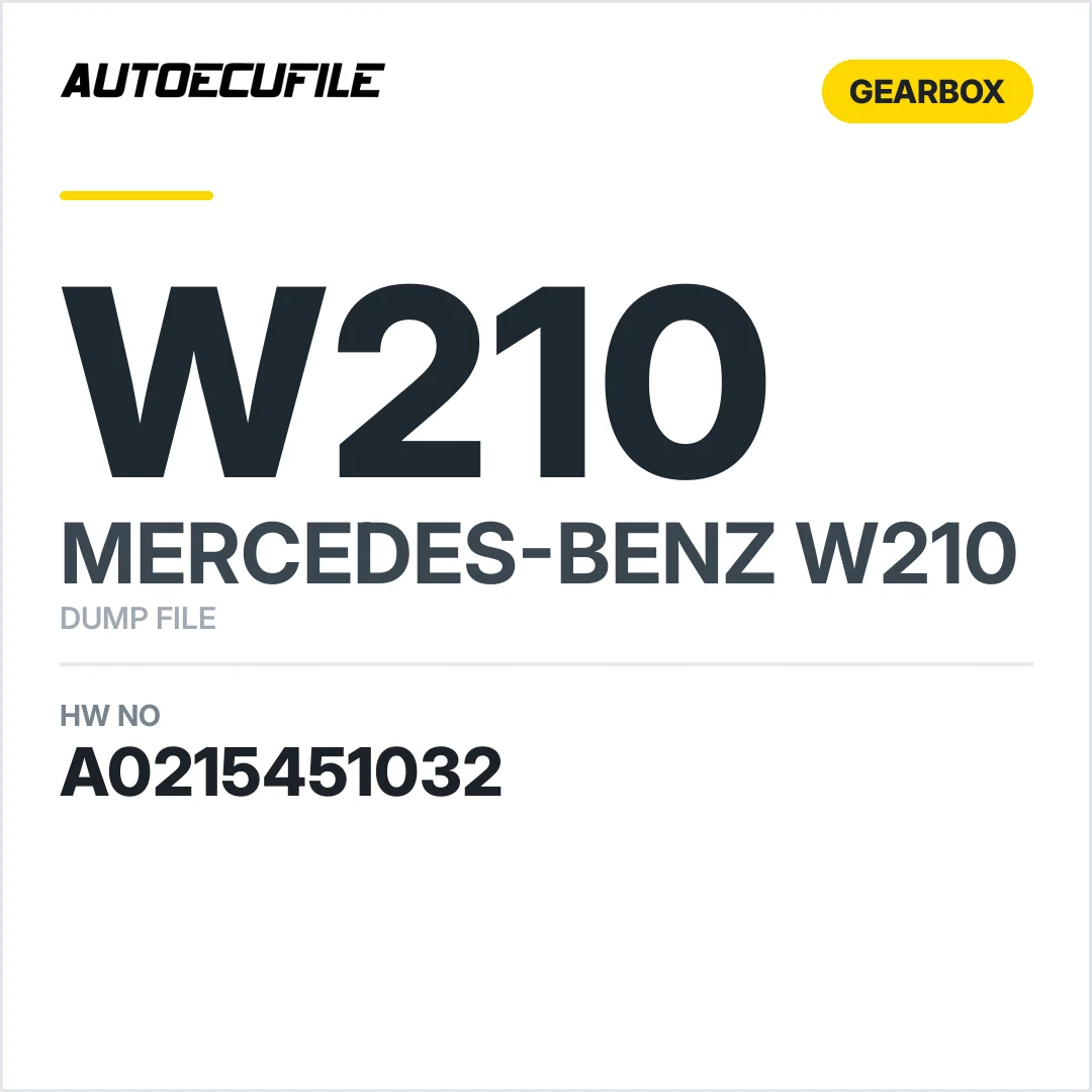 MERCEDES W210 GEARBOX A0215451032 DUMP