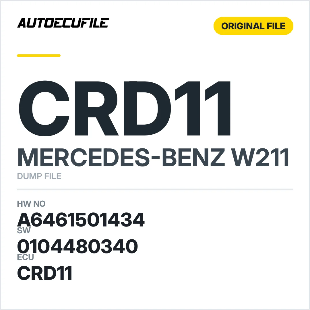 MERCEDES W211 CRD11 A6461501434 0104480340 DUMP