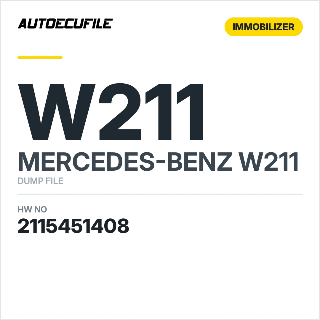 MERCEDES W211 EZS 2115451408 DUMP