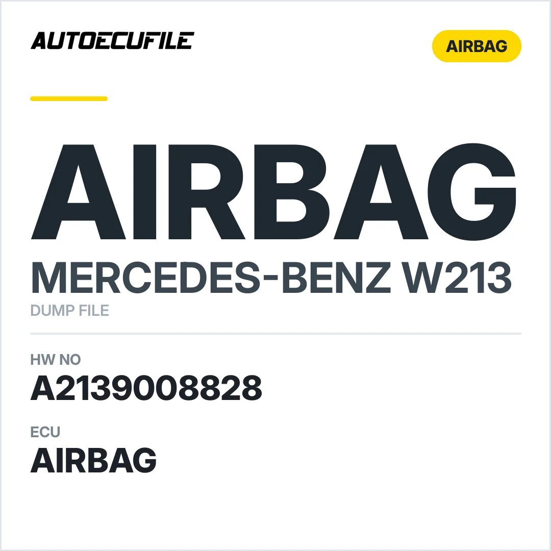 MERCEDES W213 AIRBAG A2139008828 VIRGIN DUMP