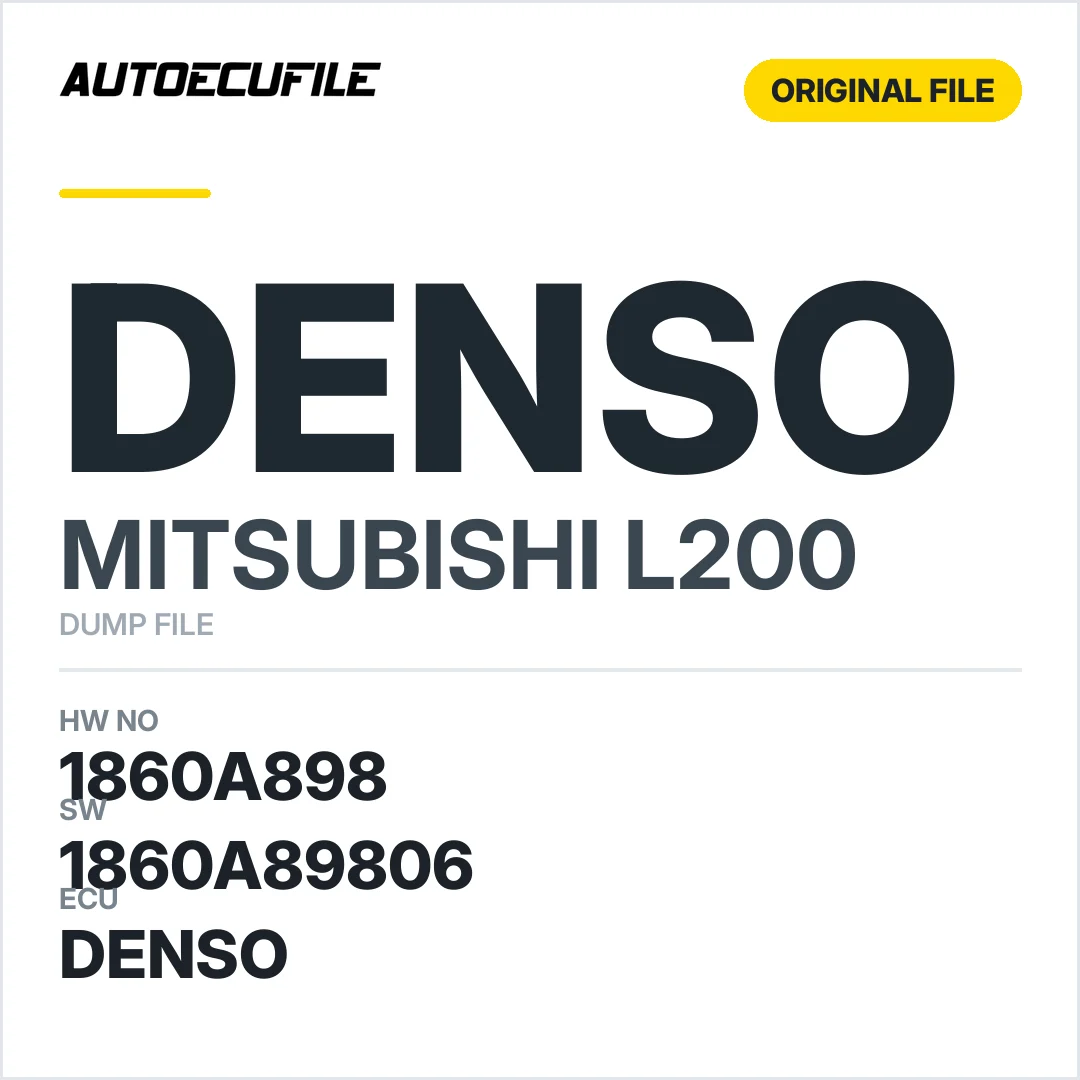 MITSUBISHI L200 DENSO 1860A898 1860A89806 DUMP