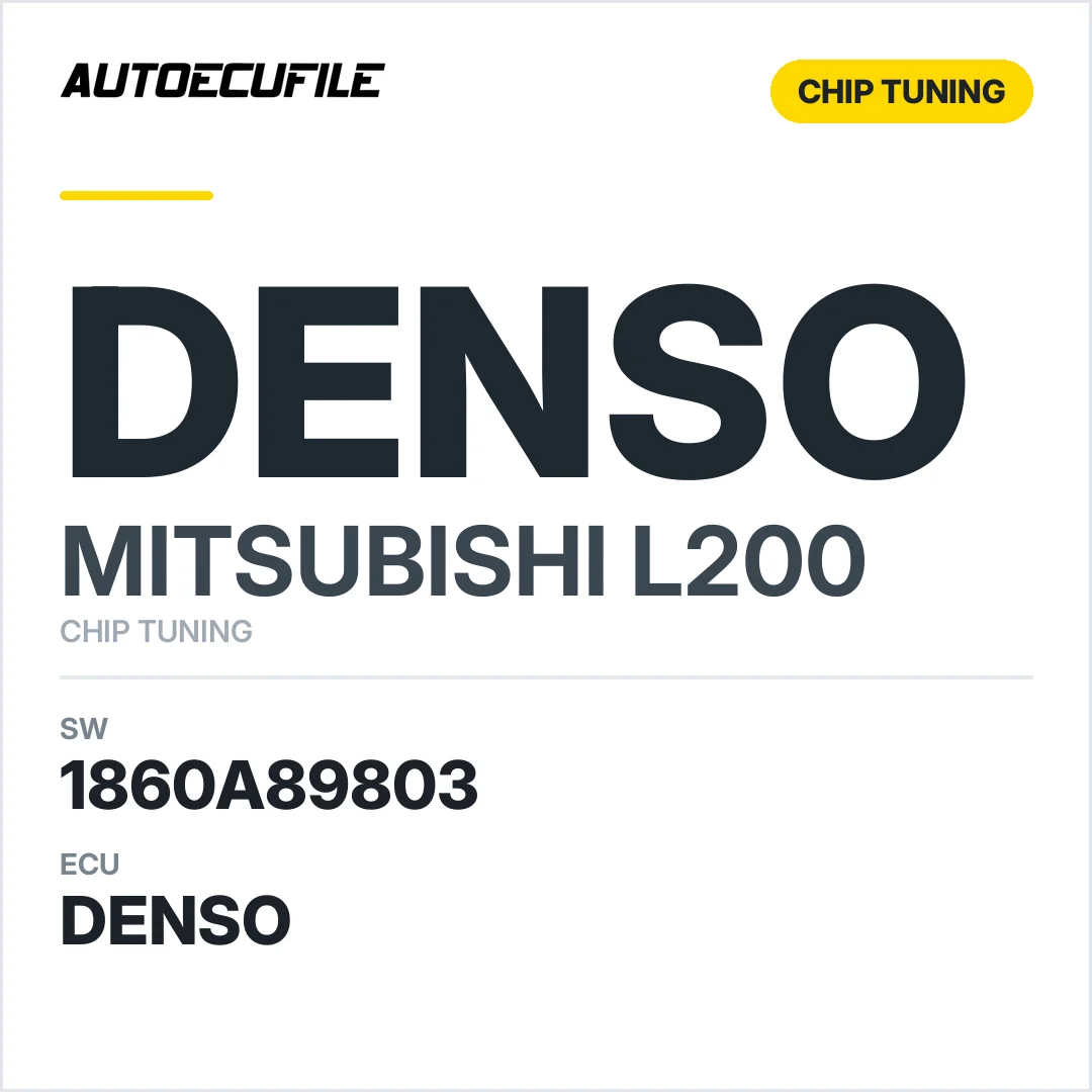 MITSUBISHI L200 DENSO 1860A89803 TUNED