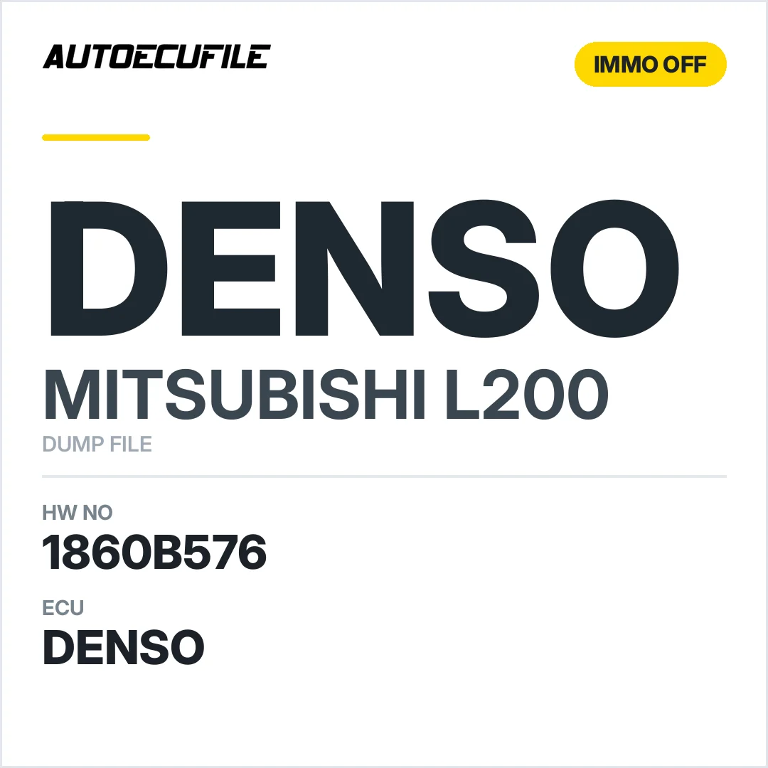 MITSUBISHI L200 DENSO 1860B576 IMMO OFF DUMP