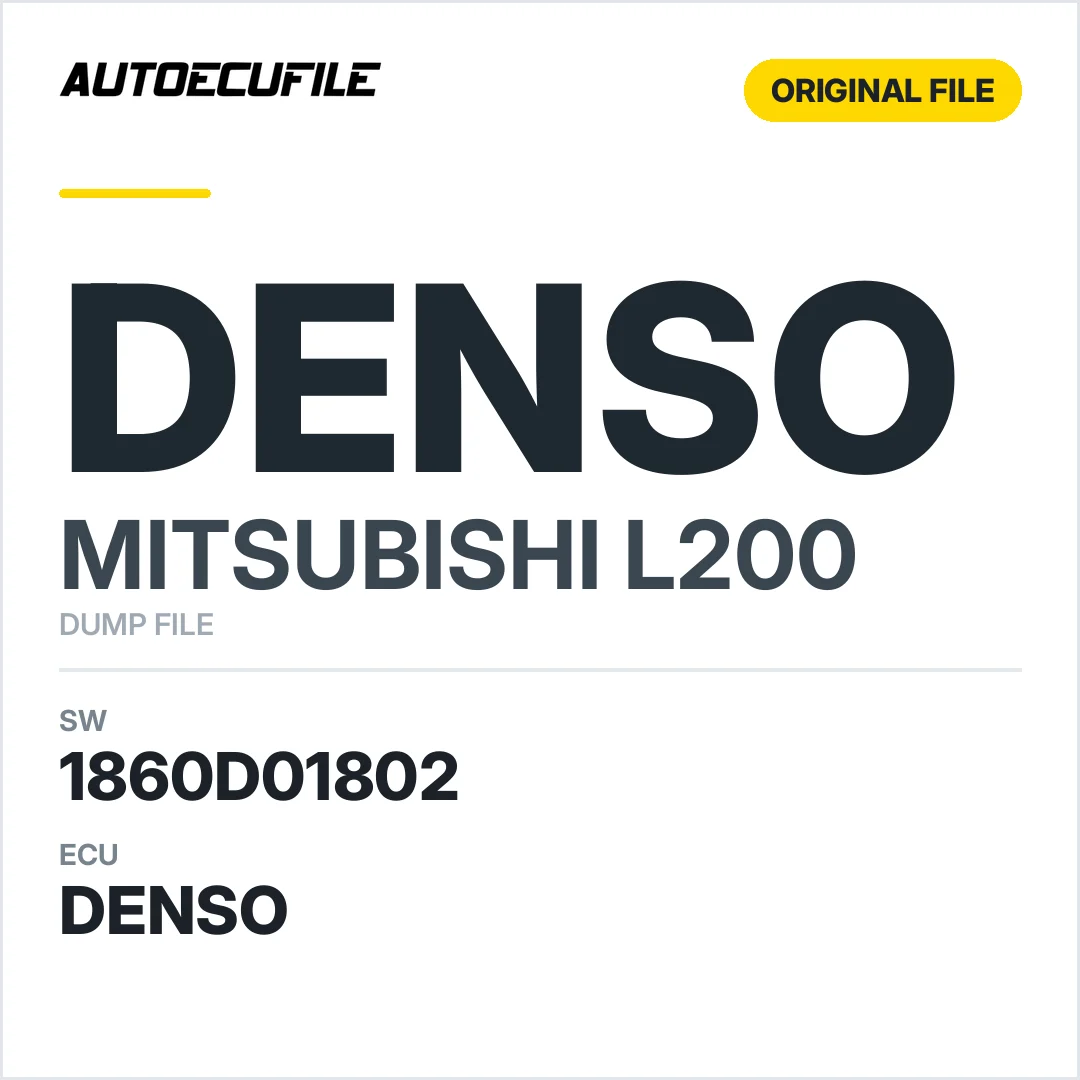 MITSUBISHI L200 DENSO 1860D01802 DUMP