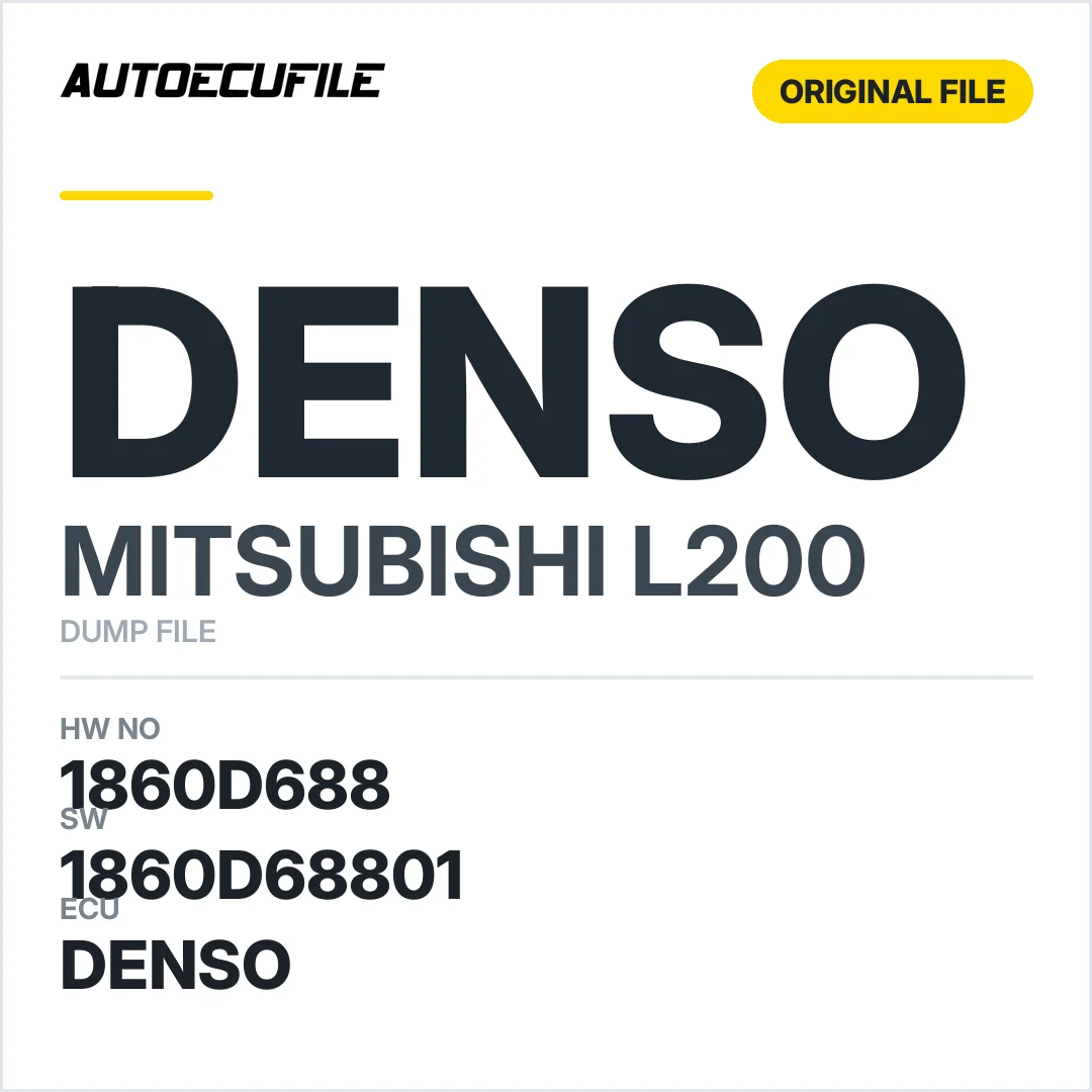 MITSUBISHI L200 DENSO 4N14 1860D688 1860D68801 DUMP