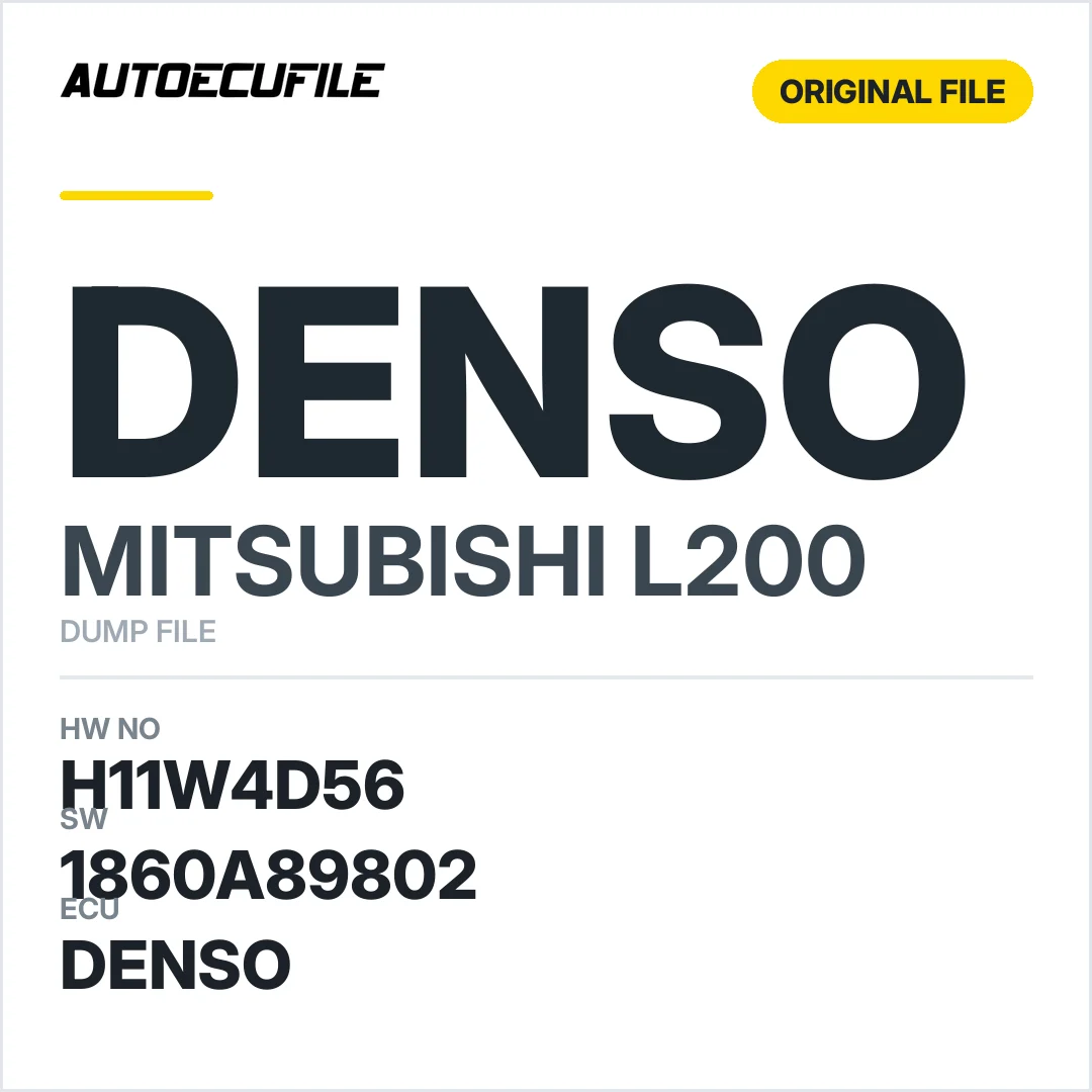 MITSUBISHI L200 DENSO H11W4D56 1860A89802 DUMP