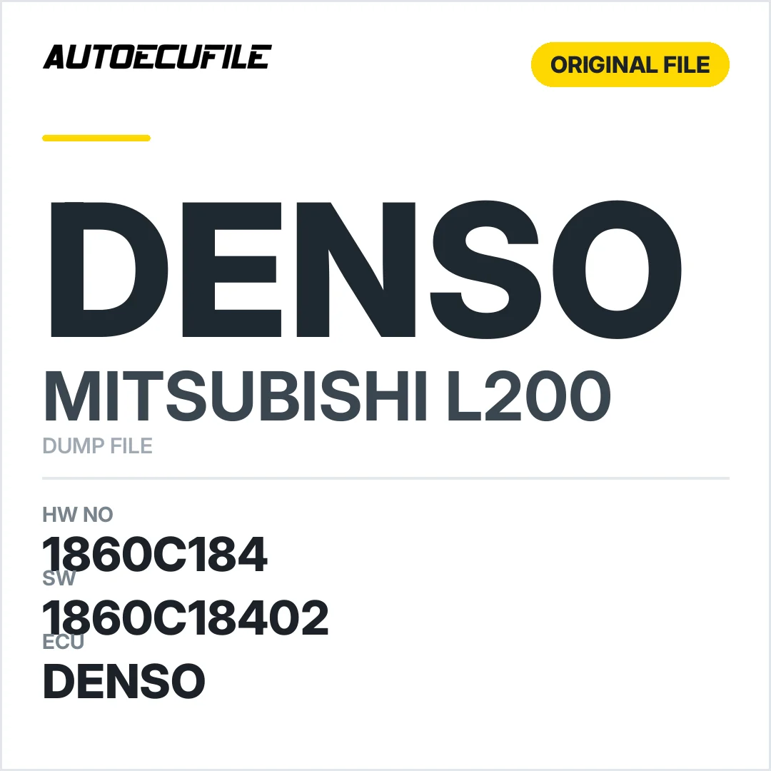 MITSUBISHI L200 DENSO 1860C184 1860C18402  DUMP