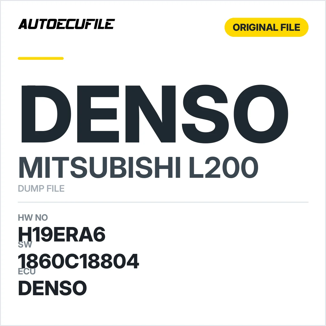 MITSUBISHI L200 DENSO H19ERA6 1860C18804 DUMP