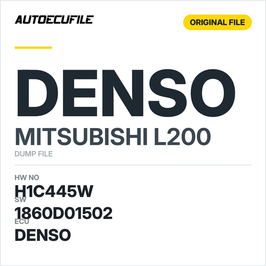 MITSUBISHI L200 DENSO H1C445W 1860D01502 DUMP