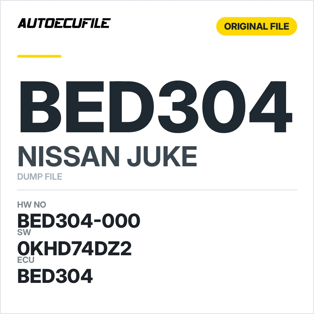 NISSAN JUKE BED304-000  A2 NEC002-046 0KHD74DZ2 DUMP