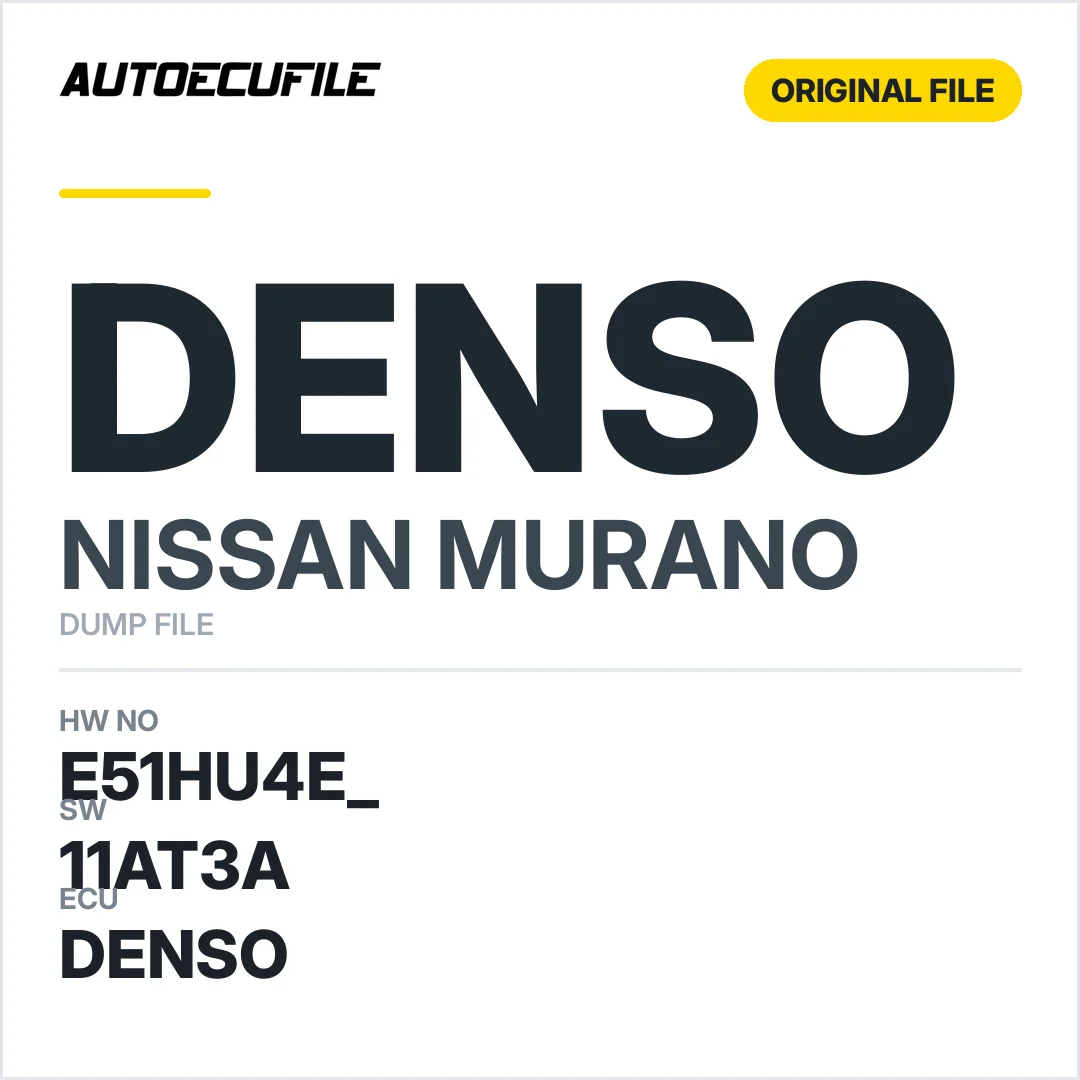 NISSAN MURANO DENSO E51HU4E  11AT3A DUMP