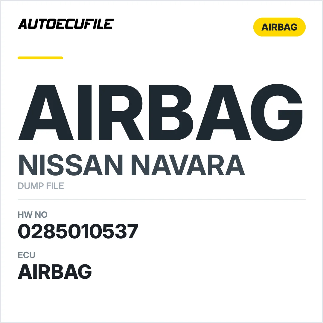 NISSAN NAVARA AIRBAG 0285010537 28556 4X00A DUMP