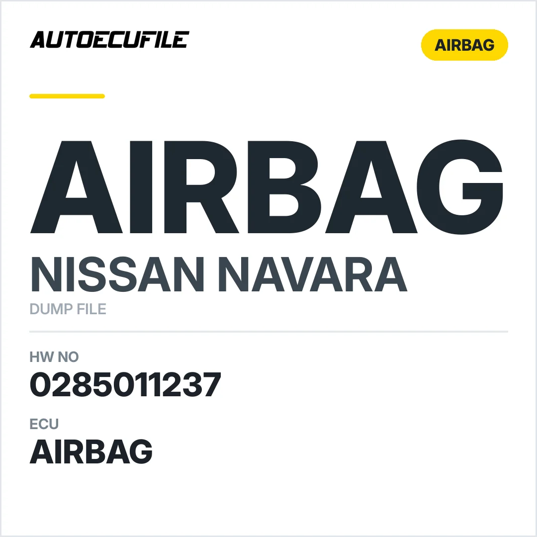 NISSAN NAVARA AIRBAG 28556 5X40A 0285011237 DUMP