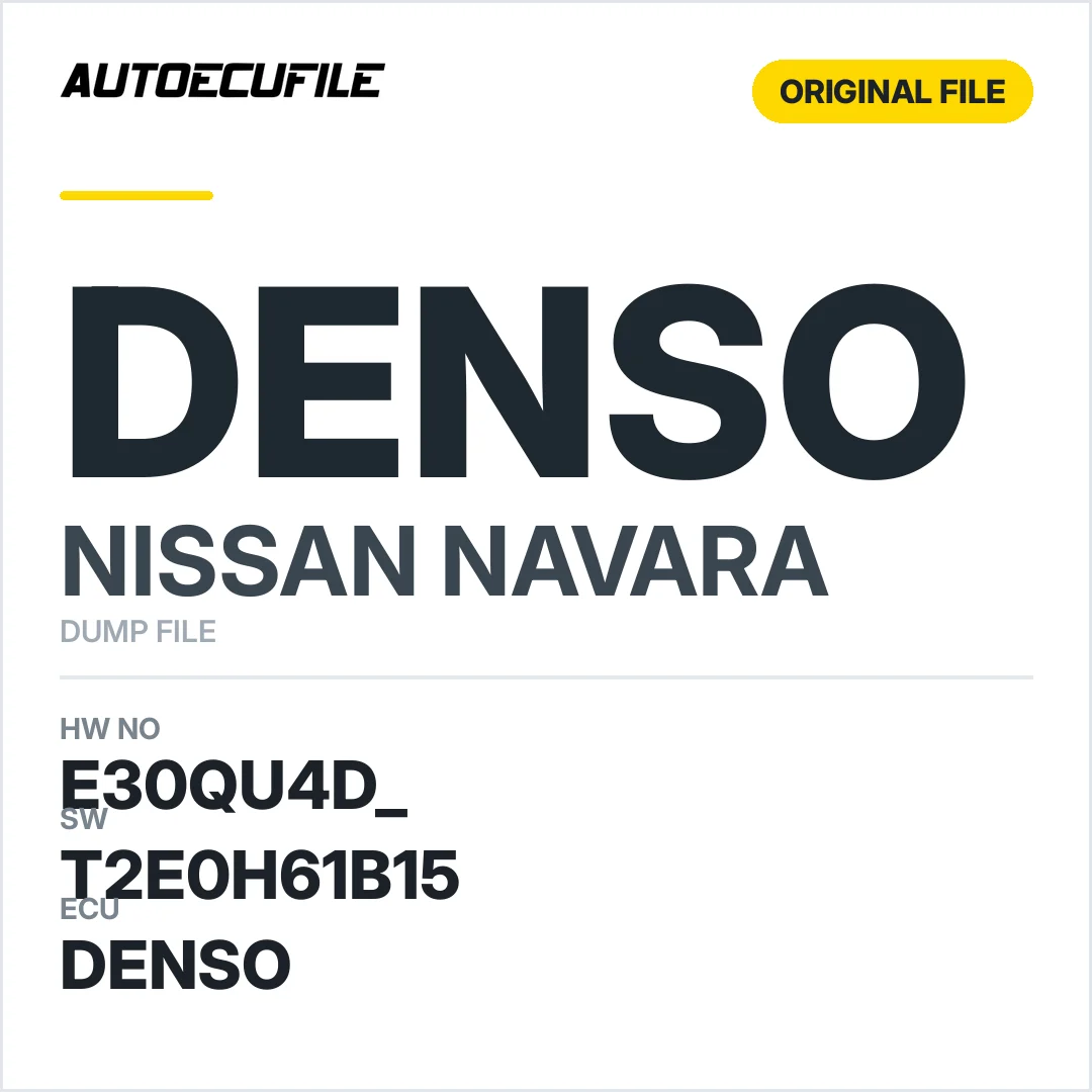 NISSAN NAVARA DENSO 23710 EC07C E30QU4D  T2E0H61B15   DUMP