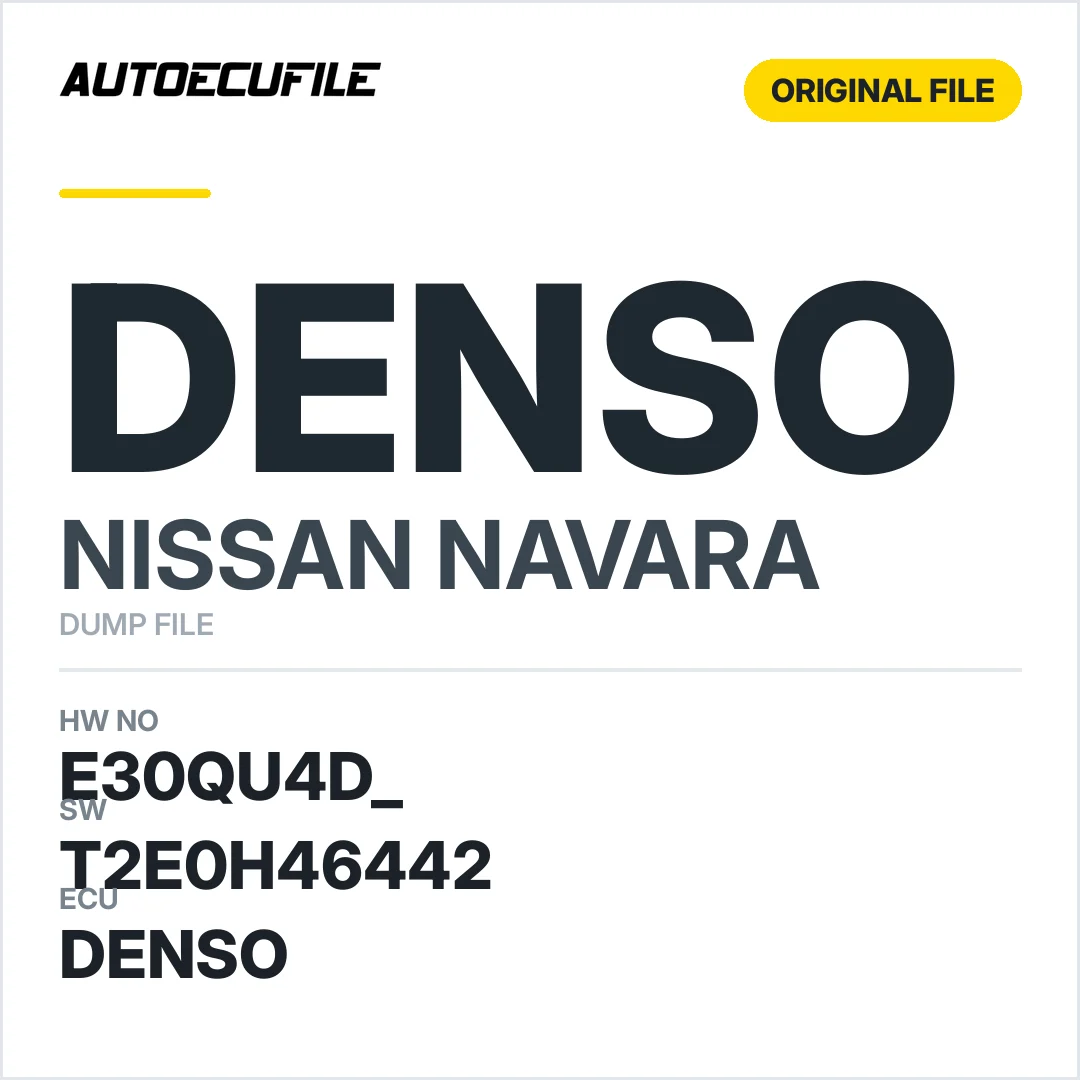 NISSAN NAVARA DENSO E30QU4D  T2E0H46442   DUMP