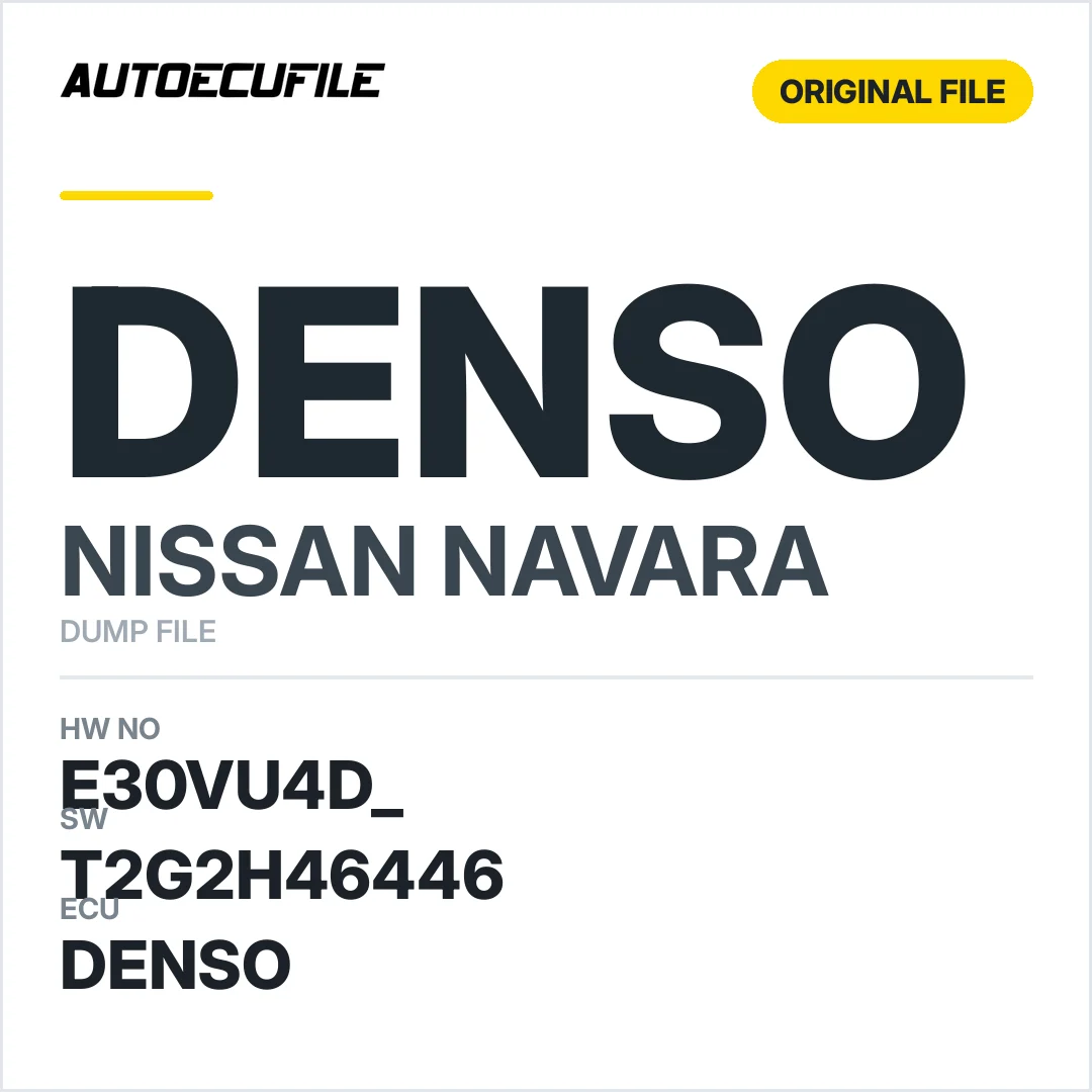 NISSAN NAVARA DENSO E30VU4D  T2G2H46446 DUMP