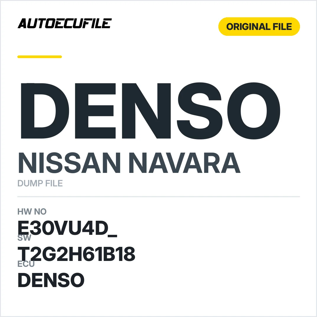 NISSAN NAVARA DENSO E30VU4D  T2G2H61B18 DUMP
