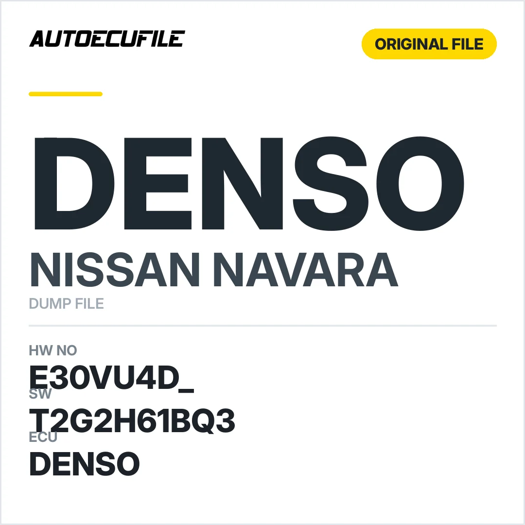 NISSAN NAVARA DENSO E30VU4D  T2G2H61BQ3  DUMP