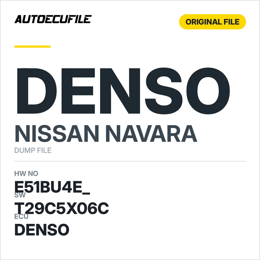 NISSAN NAVARA DENSO E51BU4E  T29C5X06C 15X44A DUMP