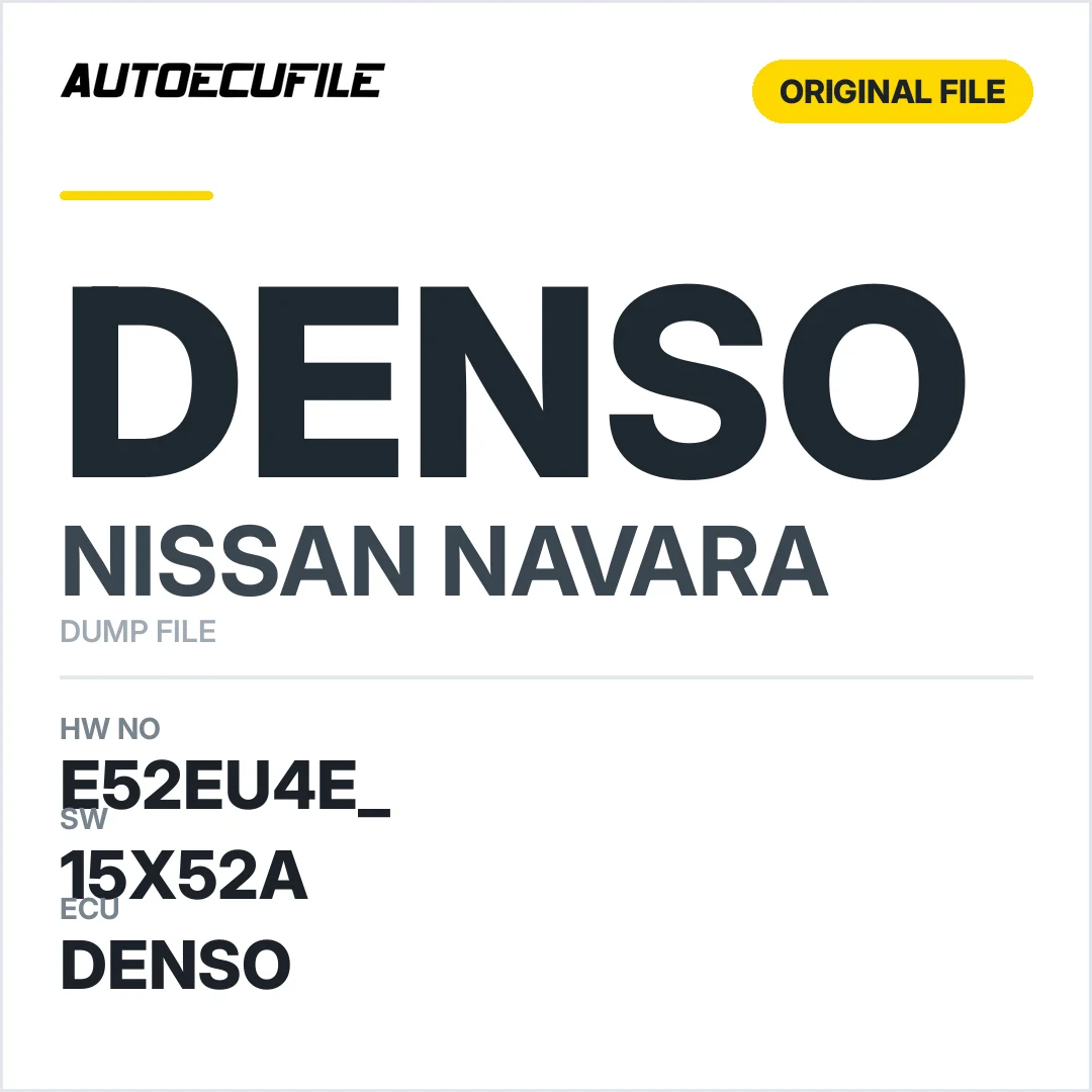 NISSAN NAVARA DENSO E52EU4E  T2J25X30A 15X52A DUMP