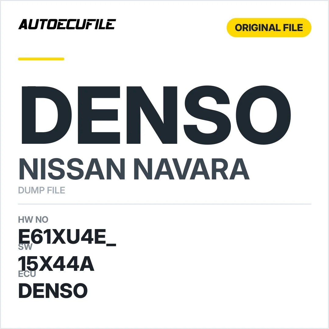 NISSAN NAVARA DENSO E61XU4E  T2B35X08C 15X44A DUMP