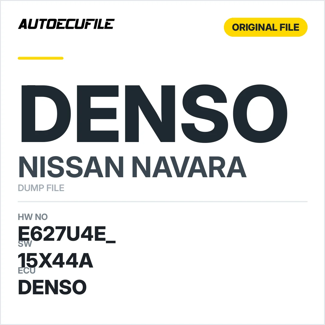 NISSAN NAVARA DENSO E627U4E  T2B45X09C 15X44A DUMP