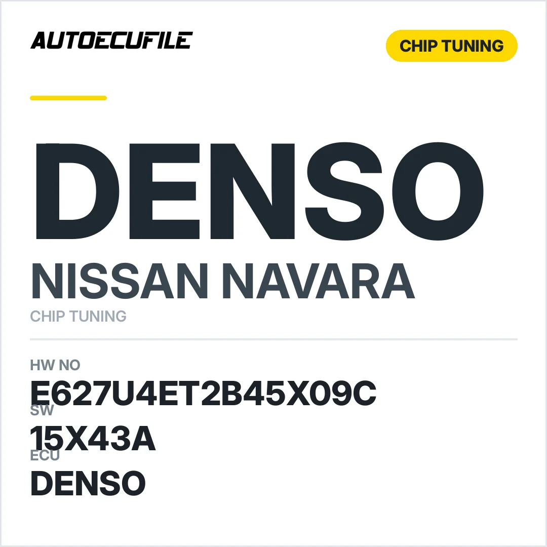 NISSAN NAVARA DENSO E627U4ET2B45X09C 15X43A STAGE1 TUNED