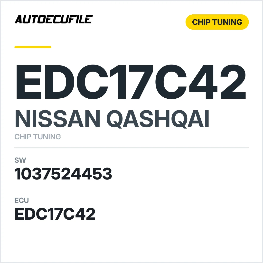 NISSAN QASHQAI EDC17C42 1037524453 TUNED
