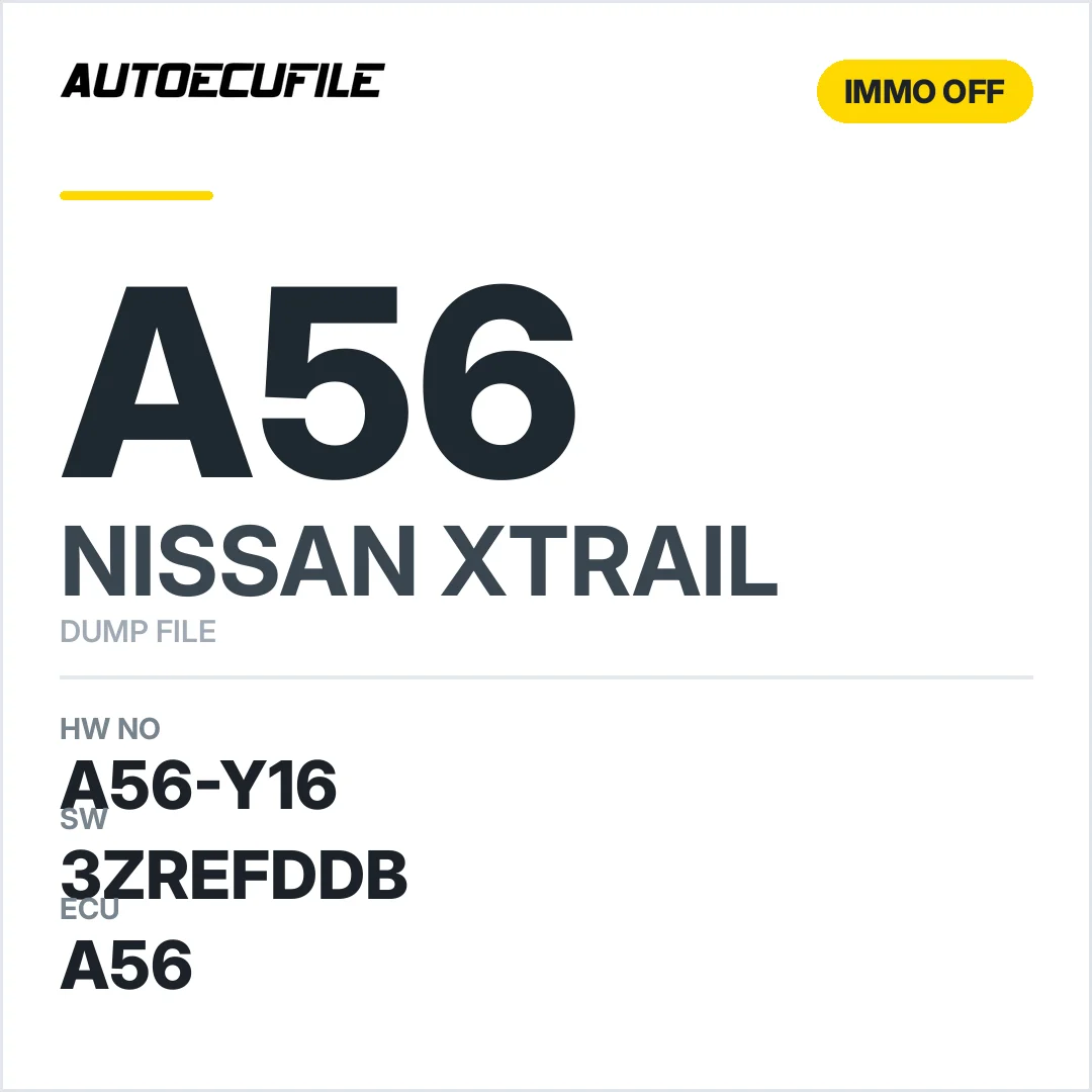 NISSAN XTRAIL A56-Y16  3ZREFDDB IMMO OFF DUMP