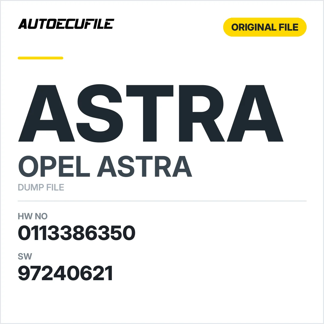 OPEL ASTRA DELCO  0113386350 97240621 9391249 DUMP