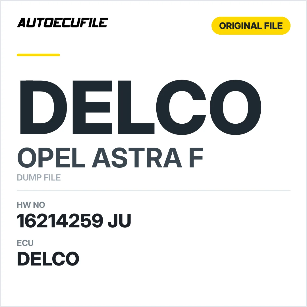 OPEL ASTRA F DELCO 16214259 JU  DUMP