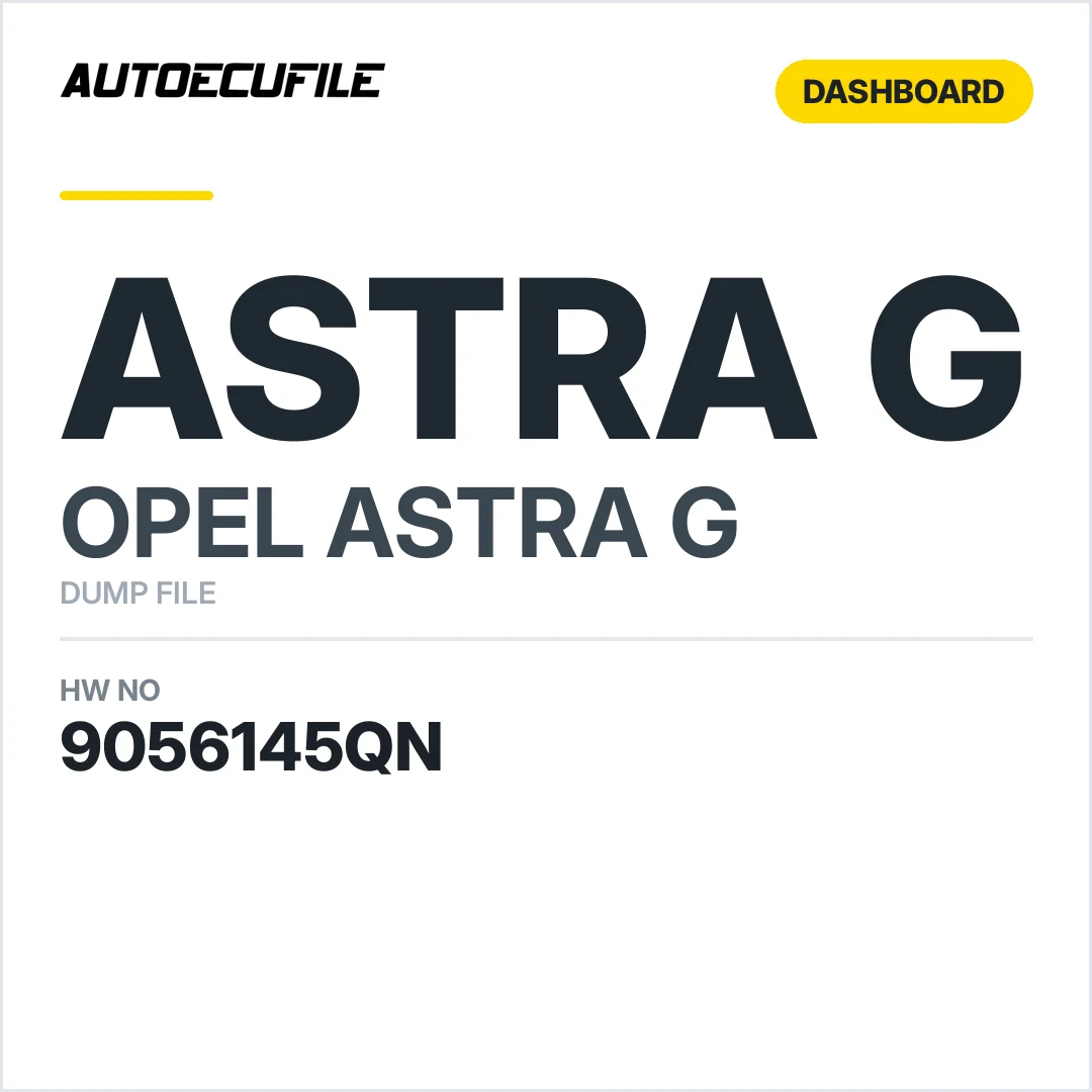 OPEL ASTRA G DASHBOARD 9056145QN DUMP