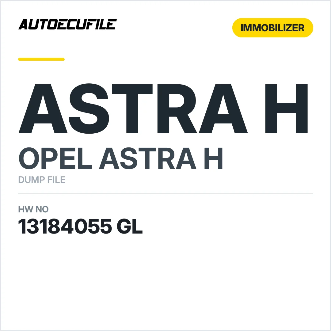 OPEL ASTRA H CIM MODULE 13184055 GL DUMP
