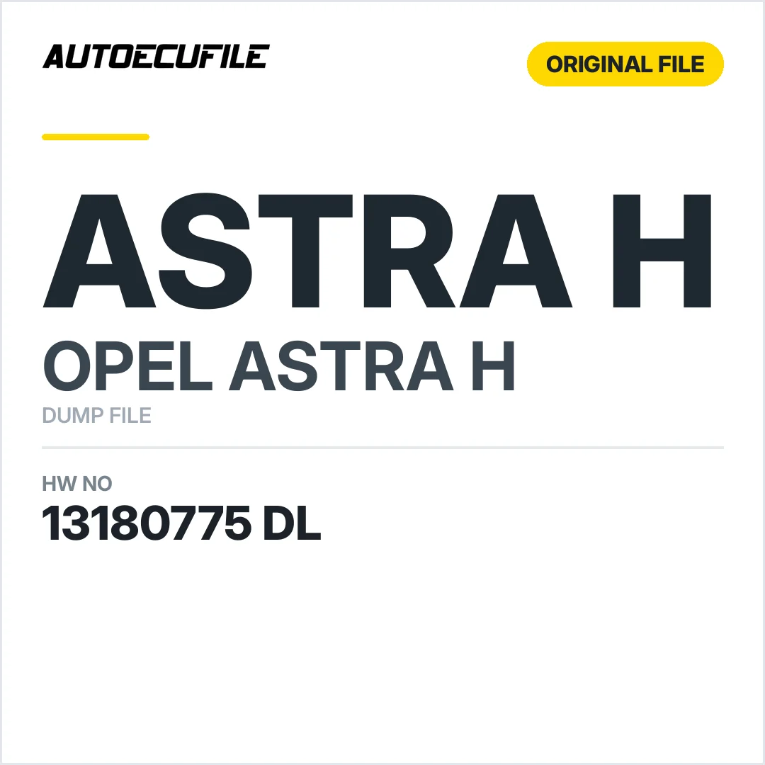 OPEL ASTRA H REC 13180775 DL DUMP