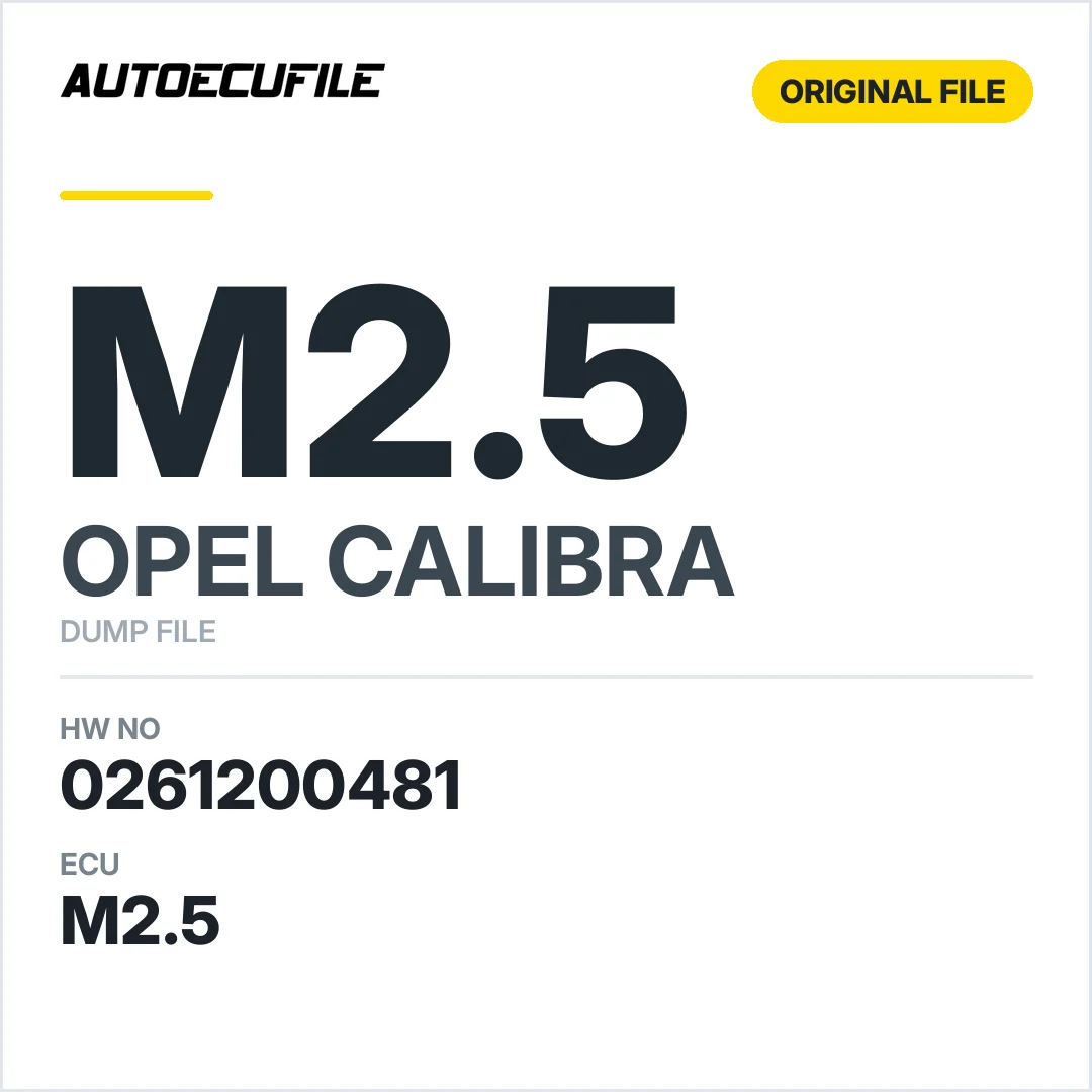 OPEL CALIBRA M2.5 0261200481 90410502 GY DUMP