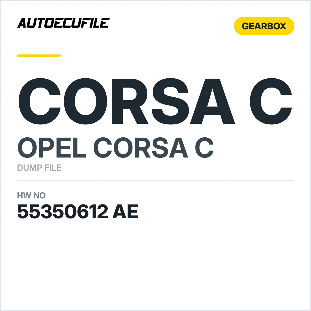 OPEL CORSA C GEARBOX MTA 55350612 AE DUMP