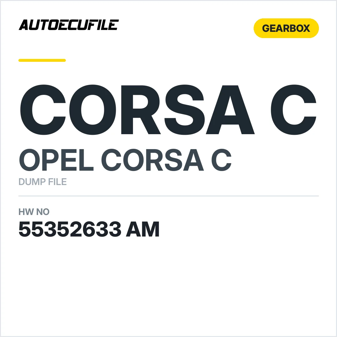 OPEL CORSA C GEARBOX MTA 55352633 AM DUMP