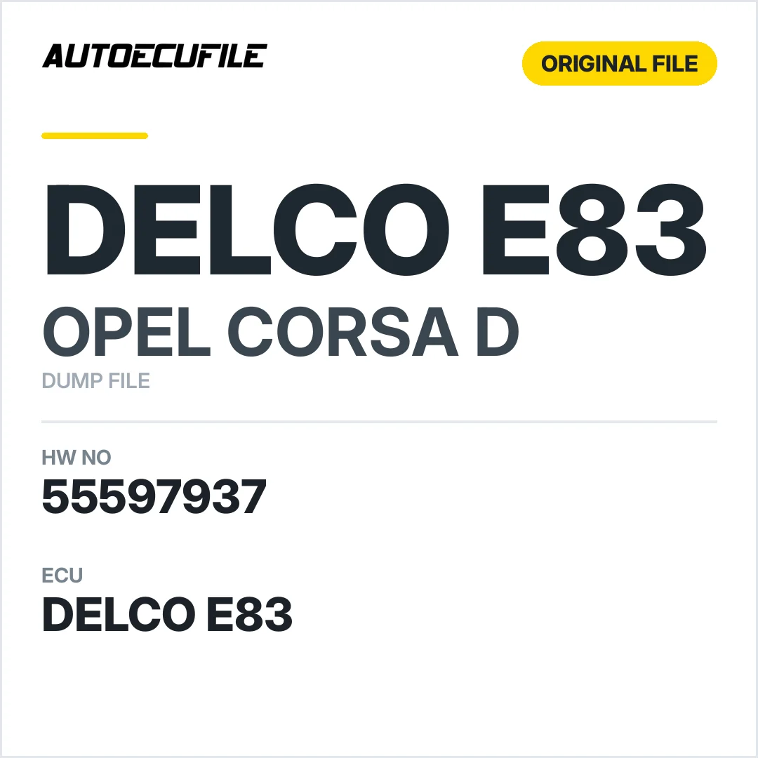 OPEL CORSA D DELCO E83 55597937 DUMP