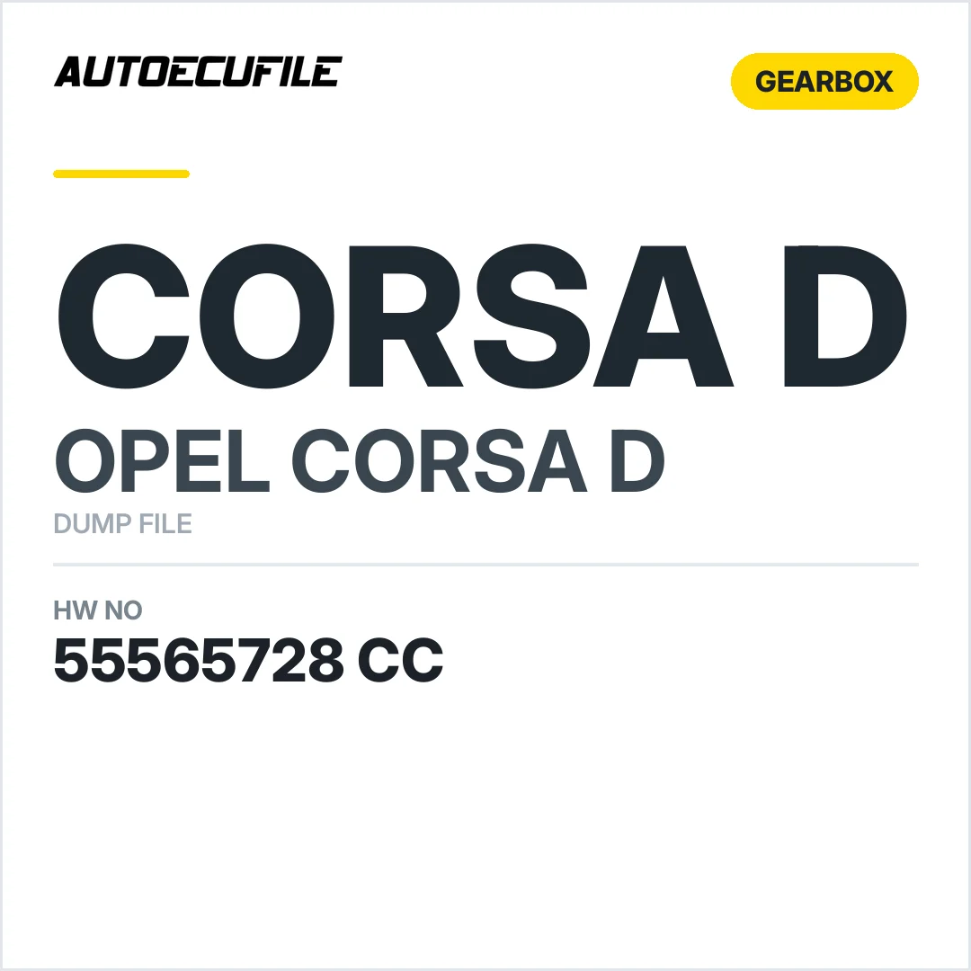 OPEL CORSA D GEARBOX 55565728 CC DUMP