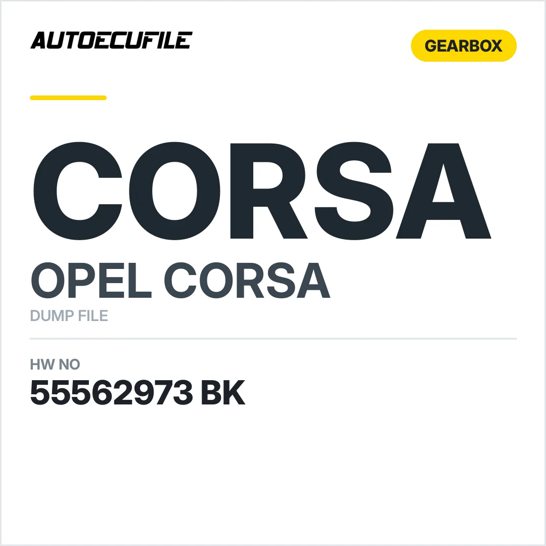 OPEL CORSA GEARBOX MTA 55562973 BK DUMP
