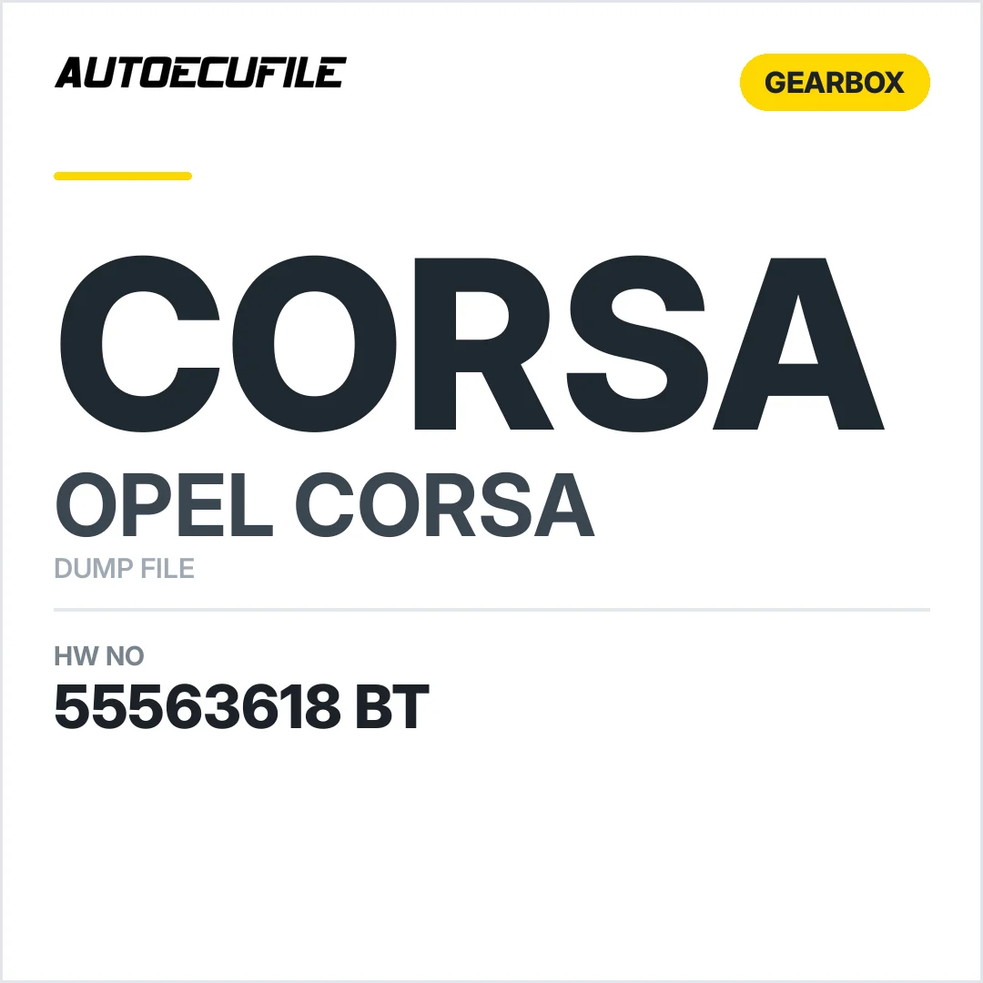 OPEL CORSA GEARBOX MTA 55563618 BT  DUMP