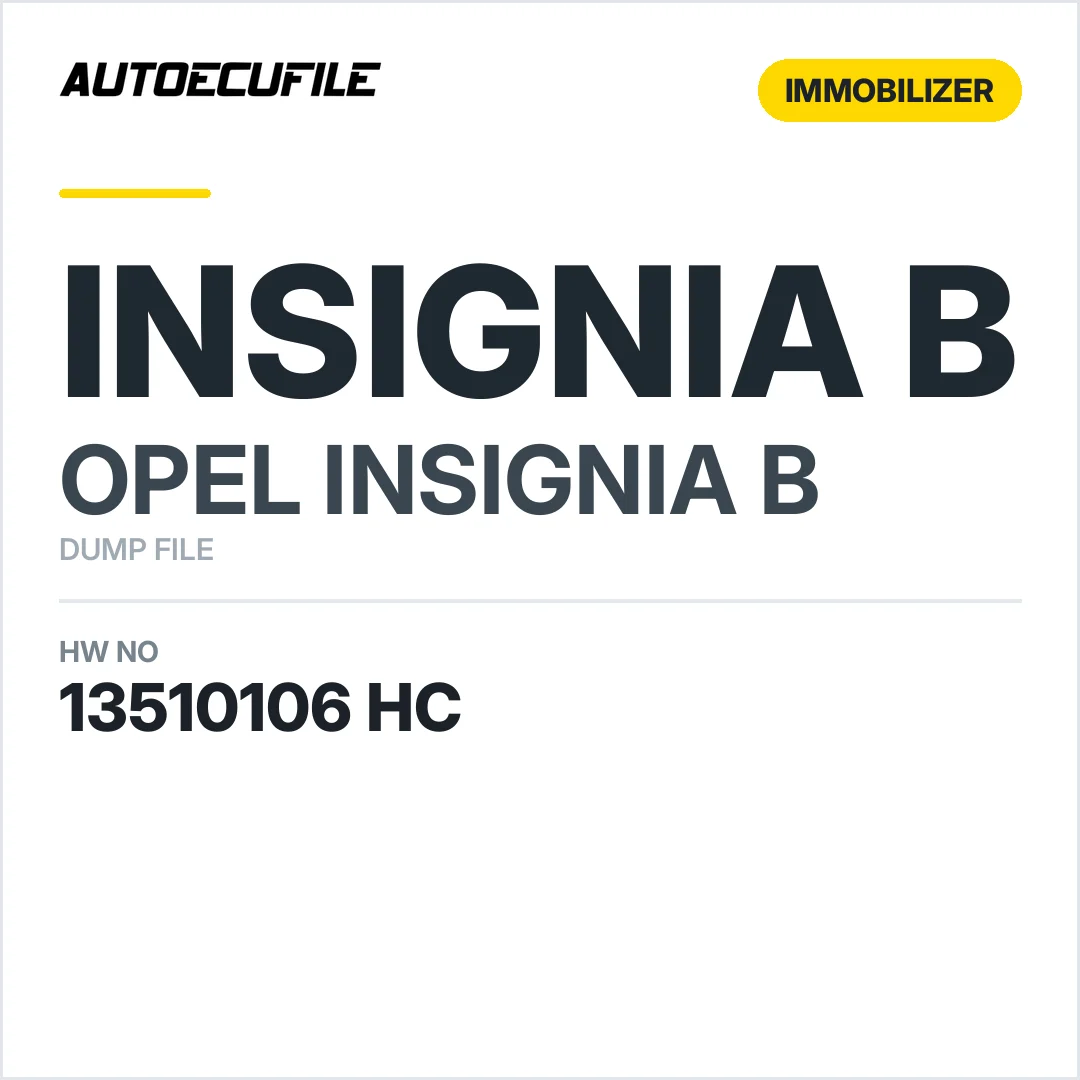 OPEL INSIGNIA KEYLESS ENTRY MODULE 13510106 HC  DUMP