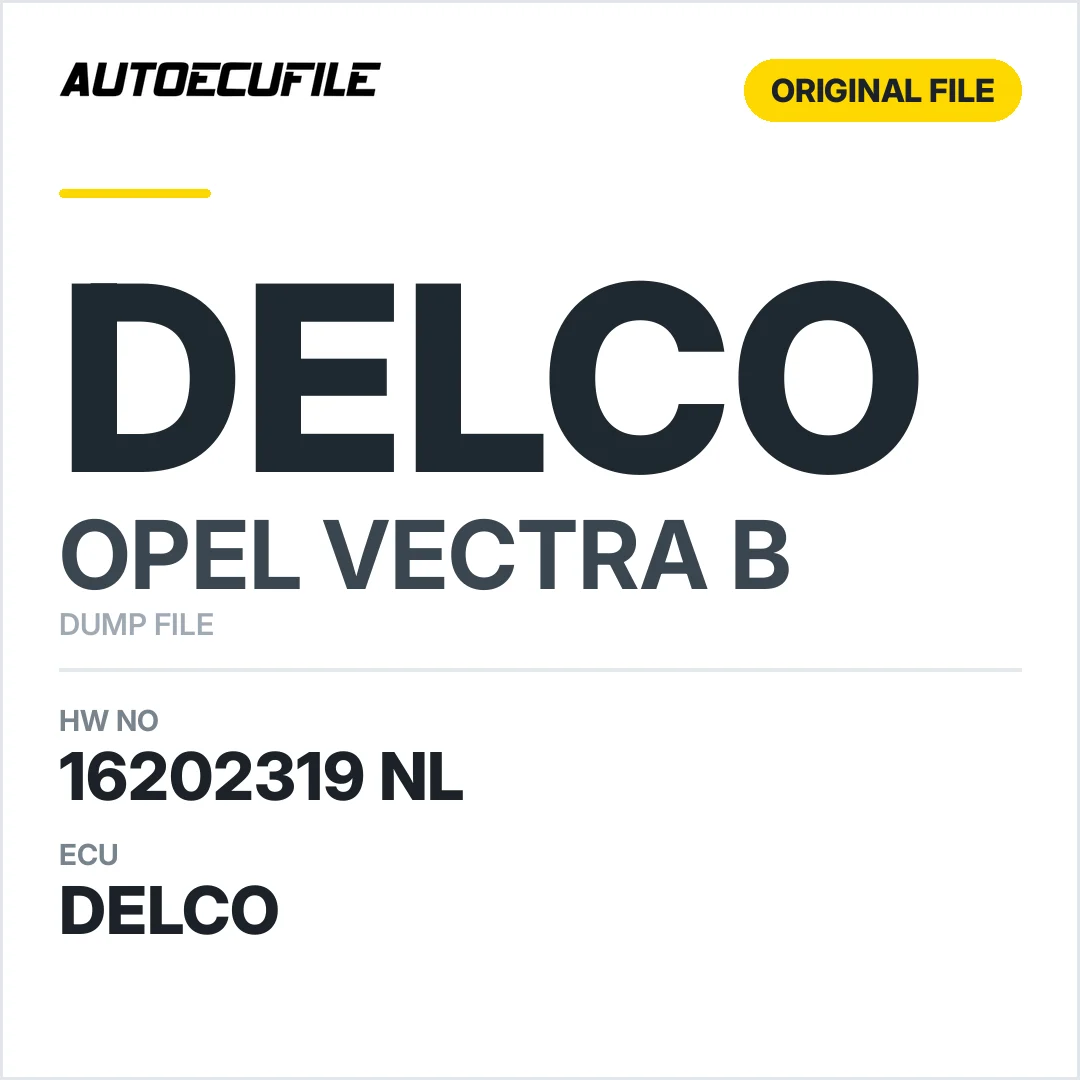 OPEL VECTRA B DELCO 16202319 NL DUMP