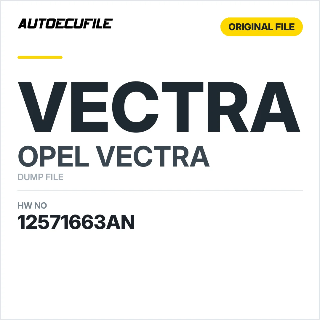 OPEL VECTRA C 12571663AN DUMP