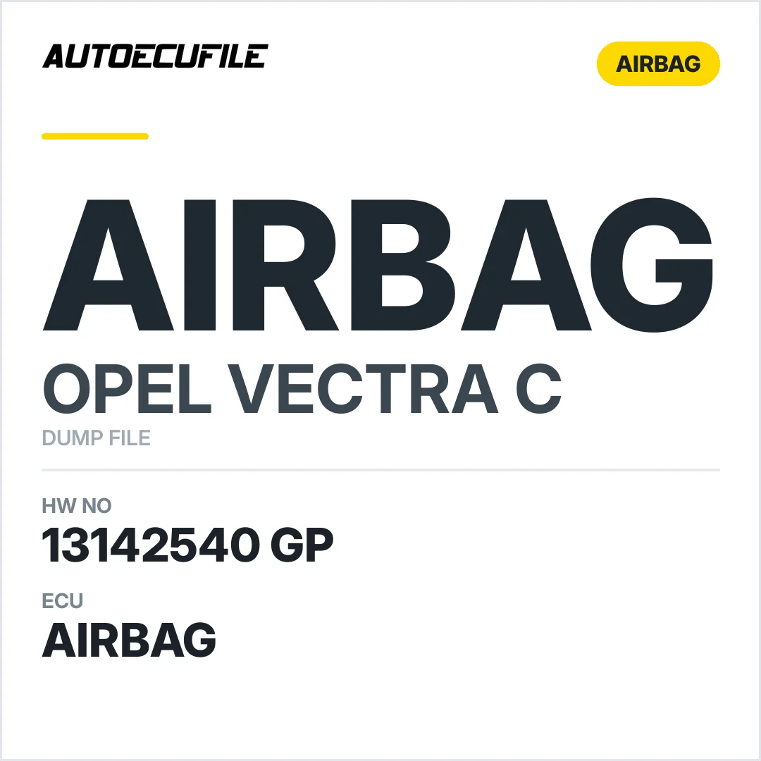 OPEL VECTRA C AIRBAG 13142540 GP DUMP