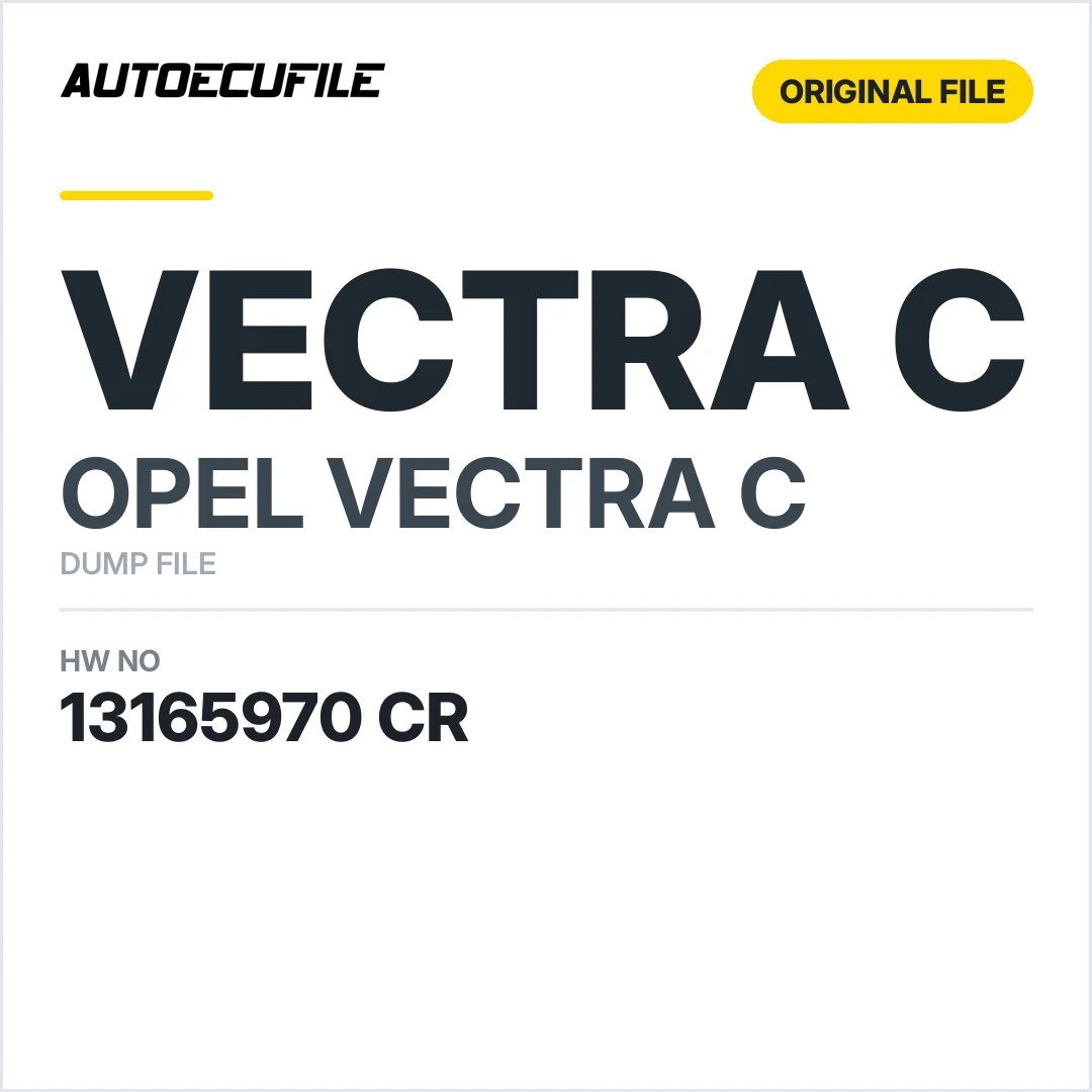 OPEL VECTRA C BCM 13165970 CR DUMP