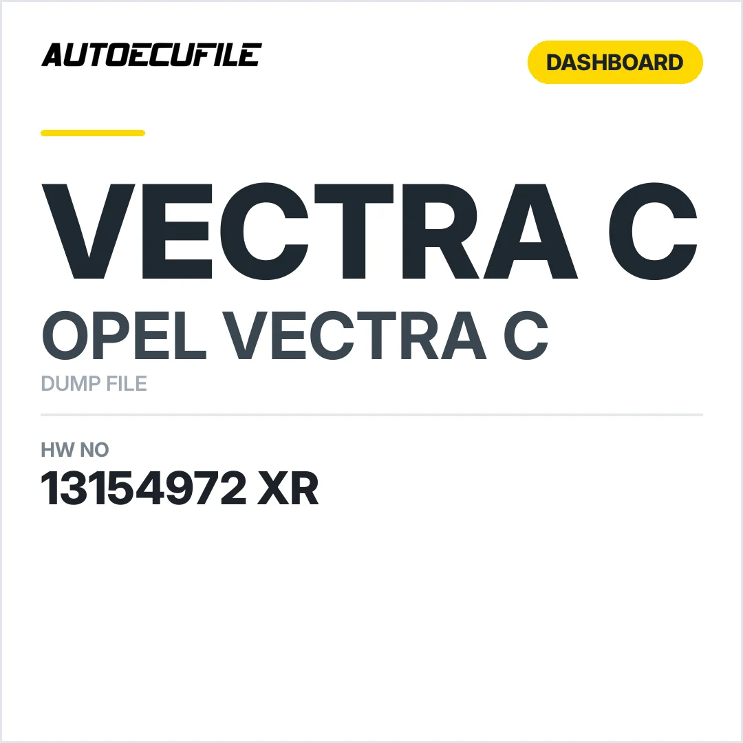 OPEL VECTRA C INFO DISPLAY 13154972 XR DUMP