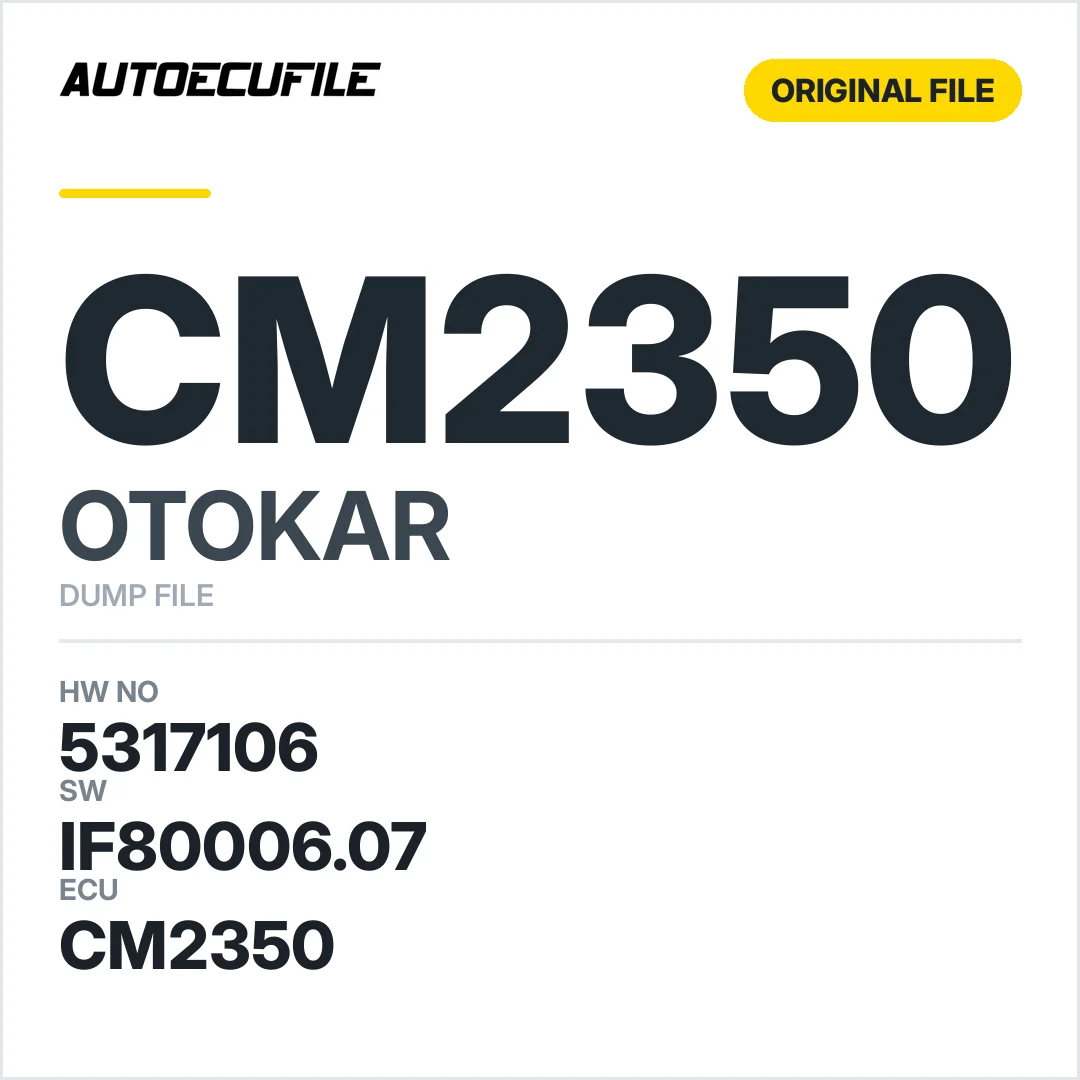 OTOKAR CM2350 5317106 IF80006.07 DUMP